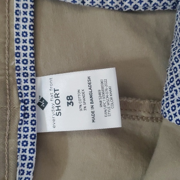 Member's Mark Flat Front Shorts - Beige/Khaki - Size 38 - 9" Inseam - NWT - Picture 6 of 7